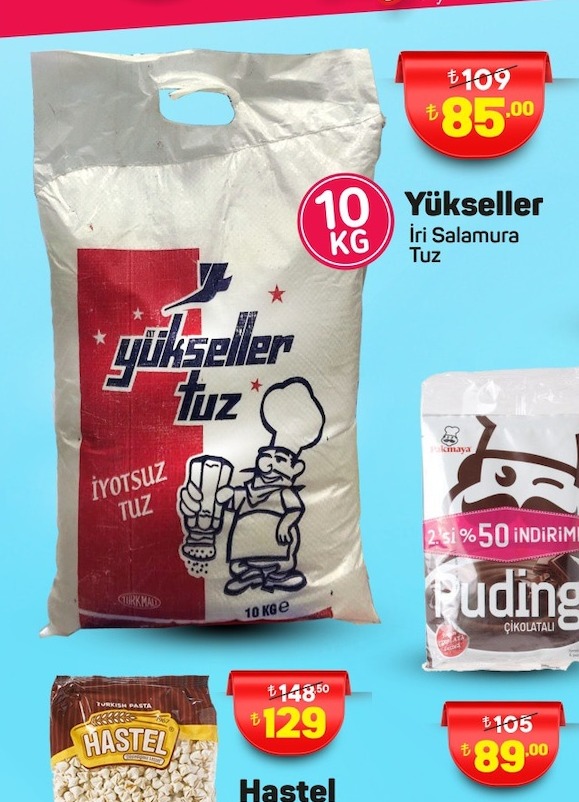 Yükseller İri Salamura Tuz 10Kg