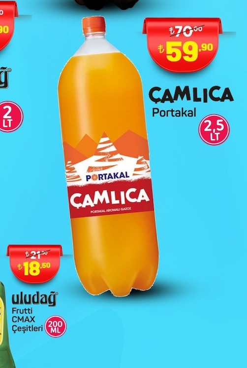 Camlica Portakal Aromali Gazoz 2.5 Lt