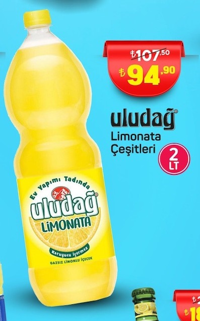 Uludag Limonata Cesitleri 2 Lt
