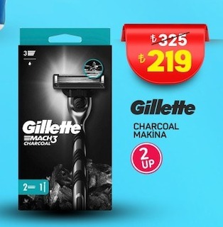 Gillette Mach3 Charcoal Makina 2 Up