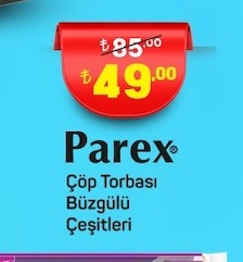 Parex Çöp Torbası Büzgülü Çeşitleri