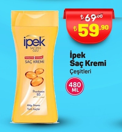 İpek Saç Kremi Provitamin B5 480 Ml