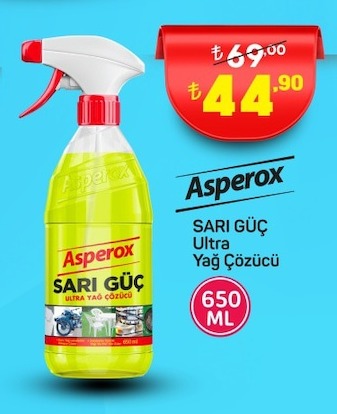 Asperox Sari Güç Ultra Yag Çözücü 650 Ml