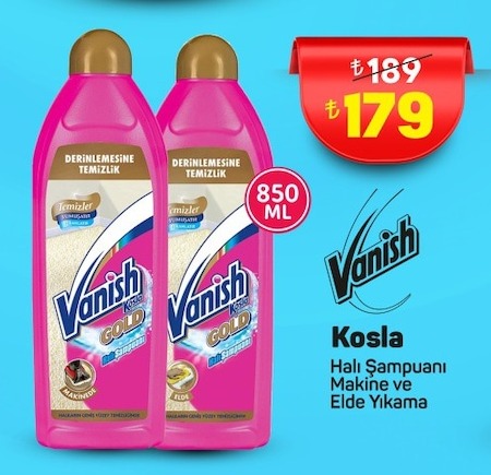 Vanish Kosla Hali Sampuani Makine Ve Elde Yikama 850 Ml