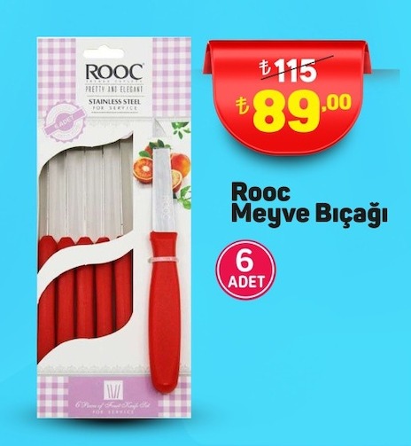 Rooc Meyve Bıçağı 6 Adet