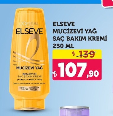 Elseve Mucizevi Yağ Saç Bakım Kremi 250 Ml