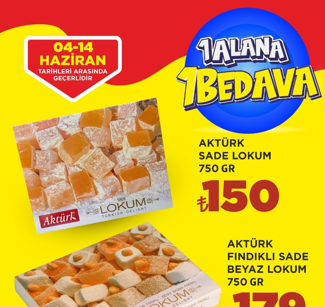 Aktürk Sade Lokum 750 Gr
