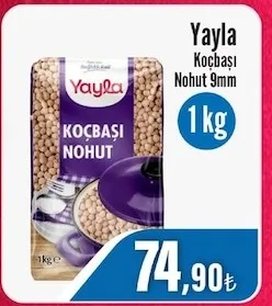 Yayla Koçbaşı Nohut 9Mm 1 Kg
