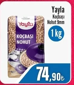 Yayla Koçbaşı Nohut 9Mm 1 Kg