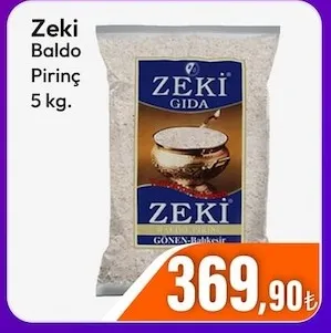 Zeki Baldo Pirinç 5 Kg