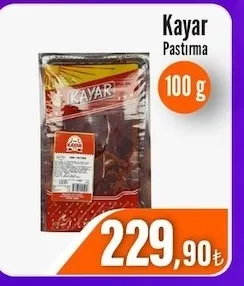 Kayar Pastırma 100 G