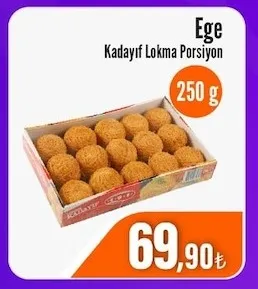 Ege Kadayıf Lokma Porsiyon 250 G