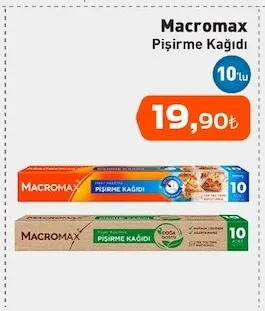 Macromax Pişirme Kağıdı 10'Lu