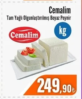 Cemalim Tam Yağlı Olgunlaştırılmış Beyaz Peynir Kg