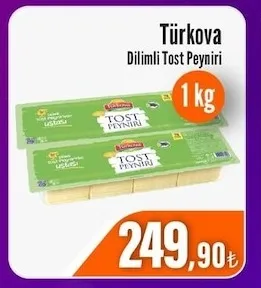 Türkova Dilimli Tost Peyniri 1 Kg