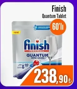 Finish Quantum Bulaşık Makinesi Tableti 60'Lı