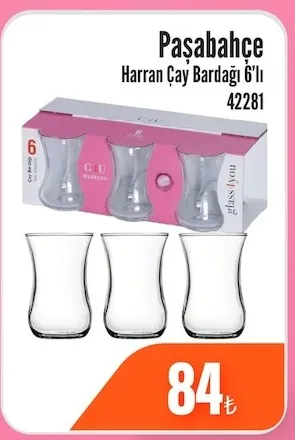 Paşabahçe Harran Çay Bardağı 6'Lı