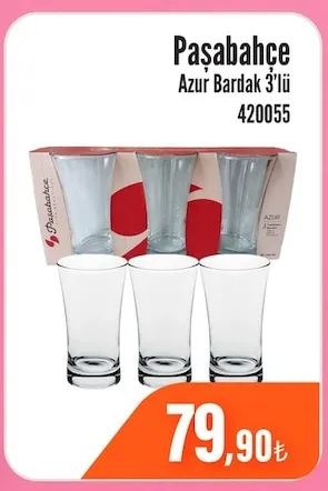 Paşabahçe Azur Bardak 3'Lü