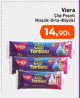 Viora Çöp Poşeti (Küçük-Orta-Büyük)
