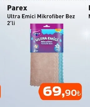 Parex Ultra Emici Mikrofiber Bez 2'Li