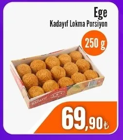 Ege Kadayıf Lokma Porsiyon 250 G