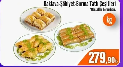 Baklava-Şöbiyet-Burma Tatlı Çeşitleri Kg