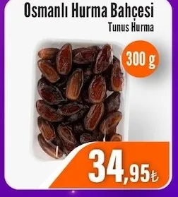 Osmanlı Hurma Bahçesi Tunus Hurma 300 G