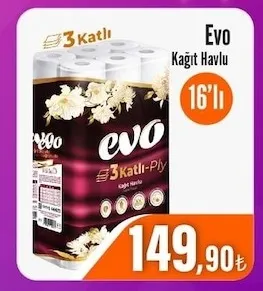 Evo Kağıt Havlu 16'Lı