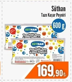 Süthan Taze Kaşar Peyniri 600 G