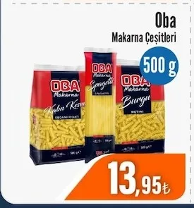 Oba Makarna Çeşitleri 500 G