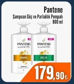 Pantene Şampuan Güç Ve Parlaklık Pompalı 800 Ml