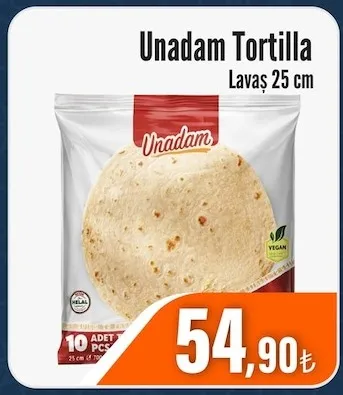 Unadam Tortilla Lavaş 25 Cm