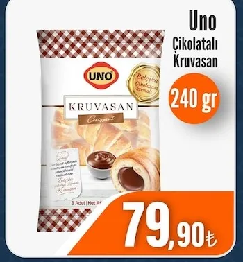 Uno Çikolatalı Kruvasan 240 Gr