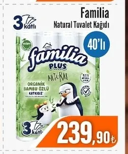 Familia Natural Tuvalet Kağıdı 40'Lı