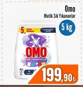 Omo Matik Sık Yıkananlar 5 Kg