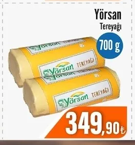 Yörsan Tereyağı 700 G