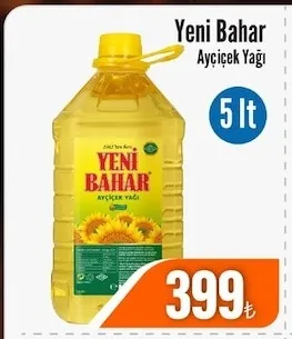 Yeni Bahar Ayçiçek Yaği 5 Lt