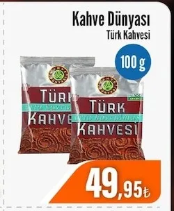 Kahve Dünyasi Türk Kahvesi 100 G