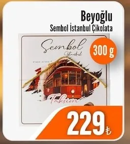 Beyoğlu Sembol İstanbul Çikolata 300G