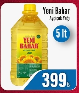 Yeni Bahar Ayçiçek Yağı 5 Lt