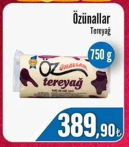 Özünalılar Tereyağ 750 G