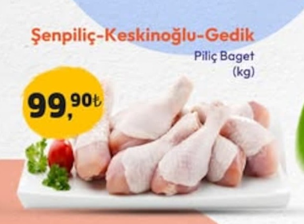 Şenpiliç-Keskinoğlu-Gedik Piliç Baget (Kg)