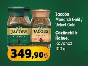Jacobs Monarch Gold / Velvet Gold Çözünebilir Kahve, Kavanoz 100 G