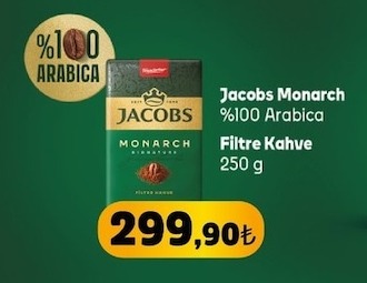 Jacobs Monarch %100 Arabica Filtre Kahve 250 G