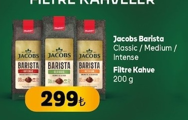 Jacobs Barista Filtre Kahve 200 G