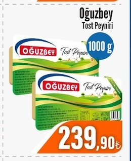 Oğuzbey Tost Peyniri 1000 G