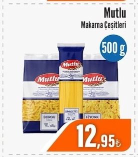 Mutlu Makarna Çeşitleri 500 G