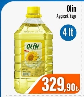 Olin Ayçicek Yağı 4 Lt