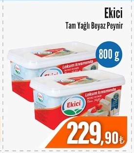 Ekici Tam Yağlı Beyaz Peynir 800 G