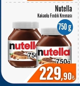 Nutella Kakaolu Fındık Kreması 750 G